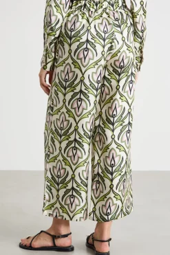 Pantalone in twill - Verde