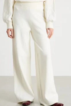Pantalone jacquard - Bianco