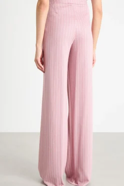 Pantalone jacquard - Rosa