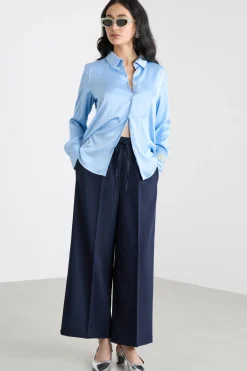 Pantalone jogger stretch - Blu