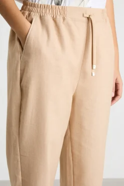Pantalone jogging con tasche - Beige