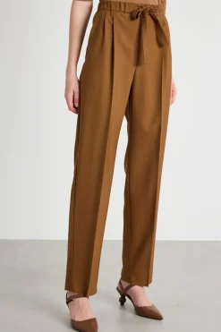 Pantalone jogging con tasche - Marrone