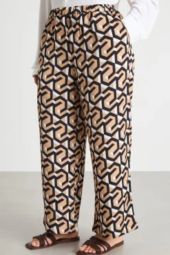 Pantalone jogging con tasche - Rosa Nero