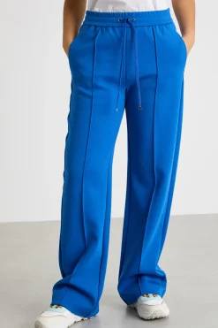 Pantalone jogging in jersey doppio - Blu