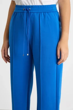 Pantalone jogging in jersey doppio - Blu