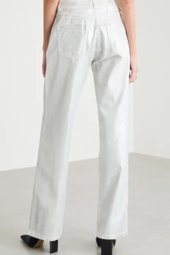 Pantalone laminato - Argento