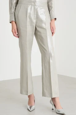Pantalone laminato - Argento
