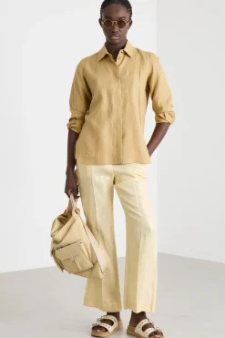 Pantalone laminato - Giallo