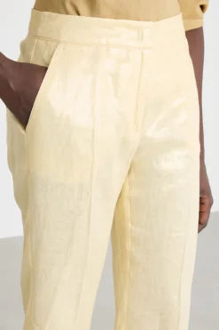 Pantalone laminato - Giallo