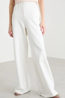 Pantalone morbido in felpa - Bianco