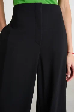 Pantalone palazzo in cady - Nero