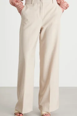 Pantalone palazzo stretch - Beige