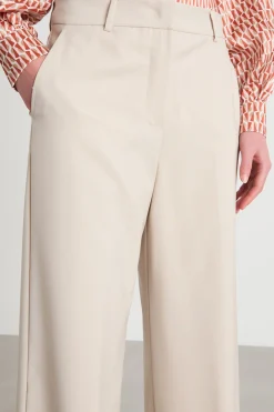 Pantalone palazzo stretch - Beige