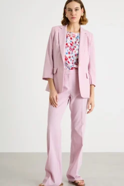 Pantalone semi flare - Rosa