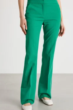 Pantalone semi flare - Verde