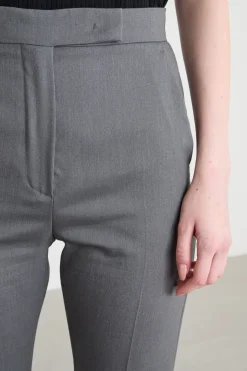 Pantalone slim con tasche - Grigio