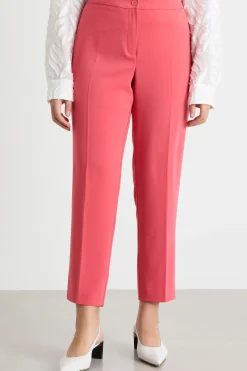 Pantalone slim in cady stretch - Rosa