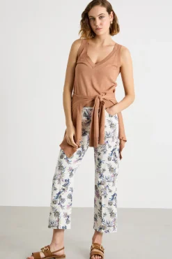 Pantalone stampato - Bianco