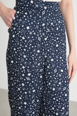 Pantalone stampato - Blu