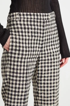 Pantalone Vichy - Bianco Nero