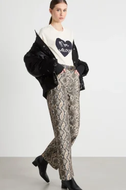 Pantalone wide leg - Marrone