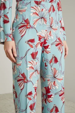 Pantaloni a fantasia - Azzurro Rosso