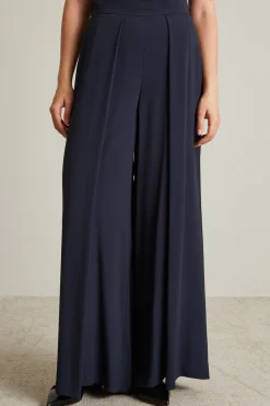 Pantaloni ampi con pannelli - Blu Notte