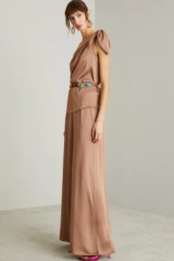Pantaloni ampi - Marrone