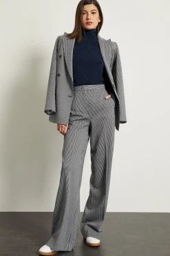 Pantaloni a palazzo - Blu Bianco
