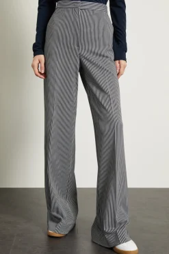 Pantaloni a palazzo - Blu Bianco