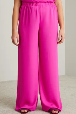 Pantaloni a palazzo - Fucsia