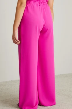 Pantaloni a palazzo - Fucsia
