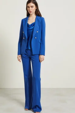 Pantaloni a palazzo in cady - Bluette