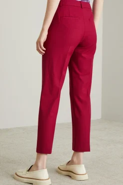Pantaloni a sigaretta - Bordeaux