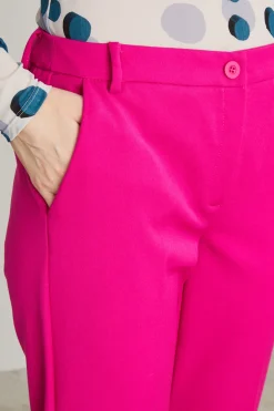 Pantaloni a sigaretta - Fucsia