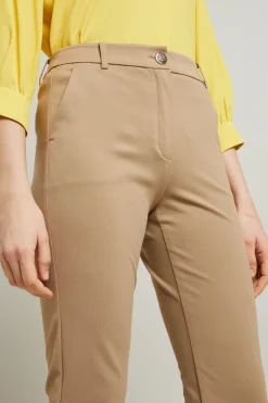 Pantaloni a sigaretta in jersey - Beige