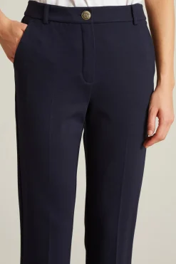 Pantaloni a sigaretta in jersey - Blu