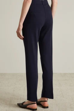Pantaloni a sigaretta in jersey - Blu