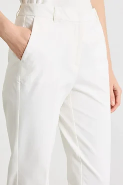 Pantaloni a sigaretta stretch - Bianco
