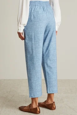 Pantaloni baggy in jersey - Azzurro
