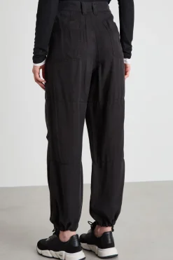 Pantaloni cargo con coulisse - Nero
