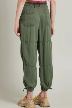 Pantaloni cargo con coulisse - Verde
