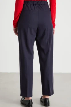 Pantaloni carrot in twill - Blu
