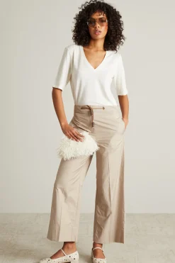 Pantaloni con coulisse - Beige