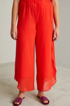 Pantaloni con pannelli - Rosso