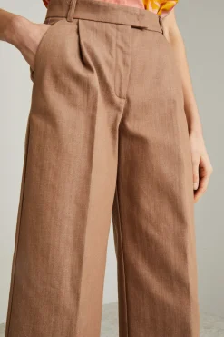Pantaloni con pinces - Marrone