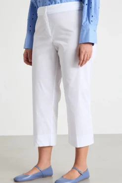 Pantaloni crop aderenti - Bianco