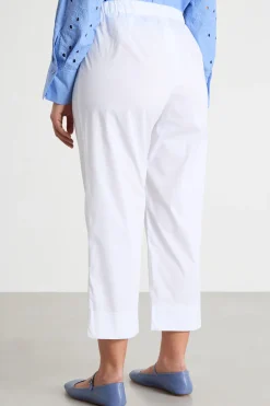 Pantaloni crop aderenti - Bianco