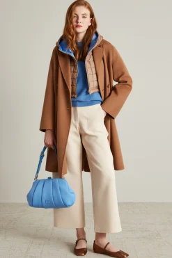 Pantaloni cropped in jersey - Burro