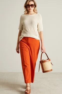 Pantaloni dritti - Arancio